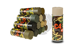 C4 Mil Grade Color Spray - Graubeige RAL1019