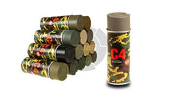 C4 Mil Grade Color Spray - Tarngrau RAL 7050